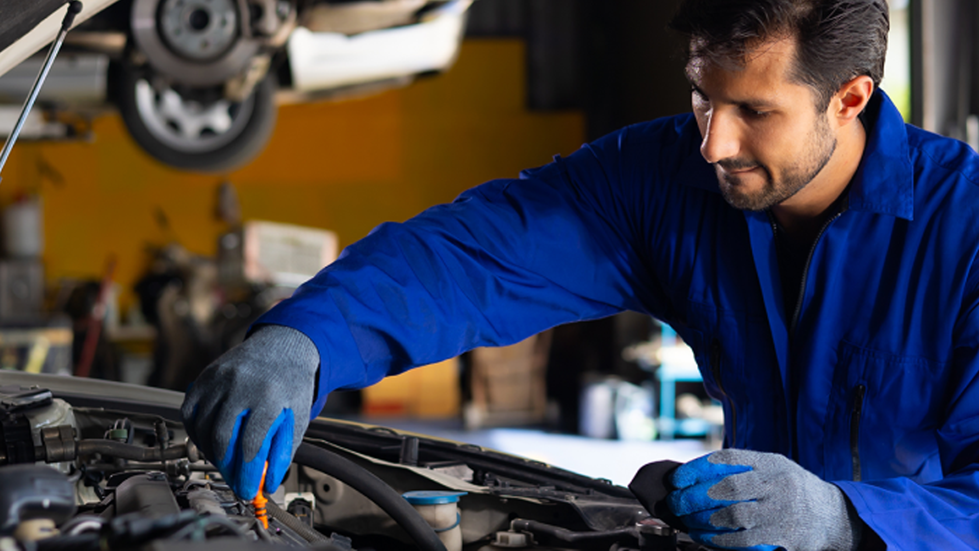 man under hood man under hood